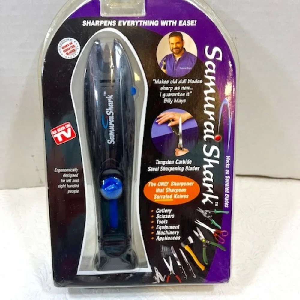 Samurai Shark Tungsten Steel Knife Blade Tool Sharpener Sharpens Everything